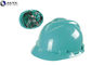 Petrochemical Construction Hard Hats ABS Plastic Material Textile Straps With Fixing Points