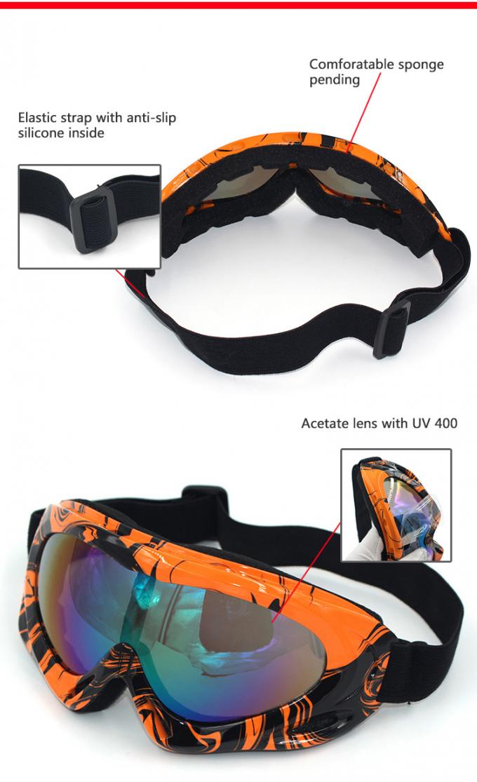 Vélo de saleté d'Eyewear de Protactive Scrooter de la sécurité UV400 emballant des lunettes