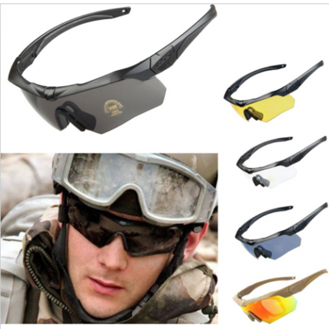 Tir protecteur antibrouillard du sport Uv400 d'Anti-impact chassant les verres de sûreté militaires d'Eyeshield de lunettes ballistiques tactiques