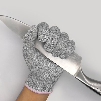 Gants de travail de sécurité résistant aux coupures HPPE PU revêtus Gants anti-coupure de niveau 5 pour la construction